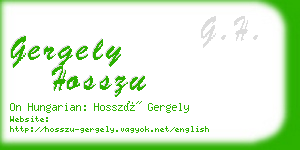 gergely hosszu business card